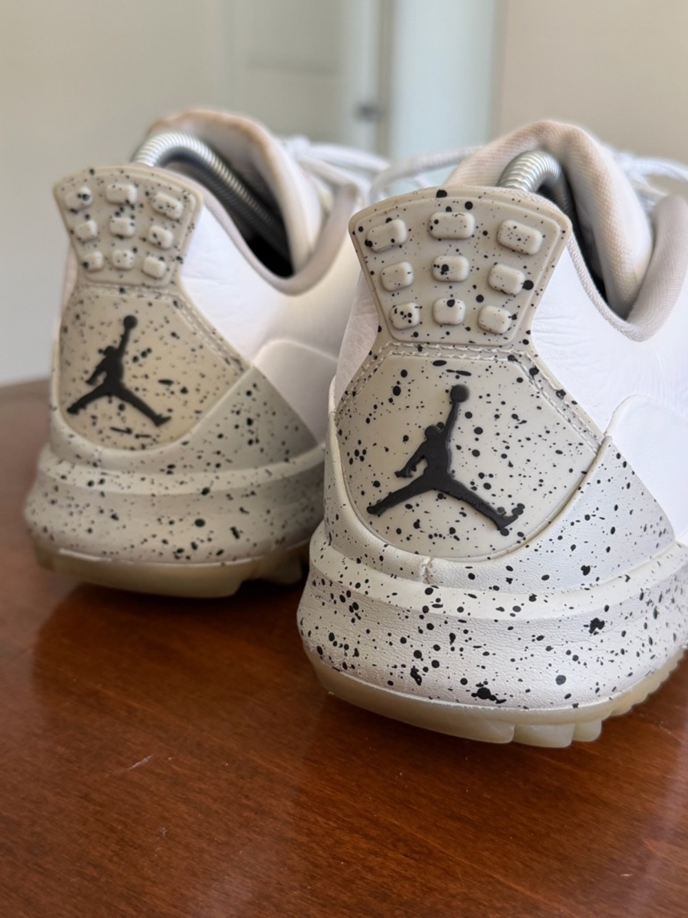 NIKE JORDAN ADG 3 "GOLF CLEATS" WHITE-FIRE-TECH GREY-BLACK SIZE 9  [CW7242-100] - Picture 6 of 11